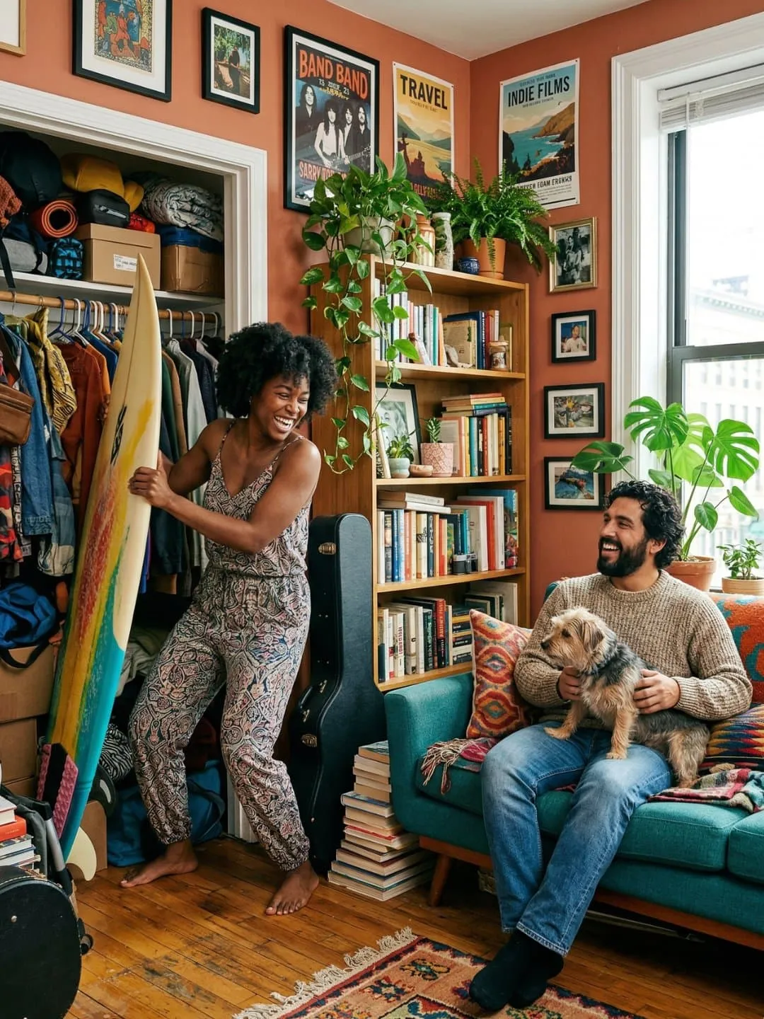 A cozy but compact city apartment